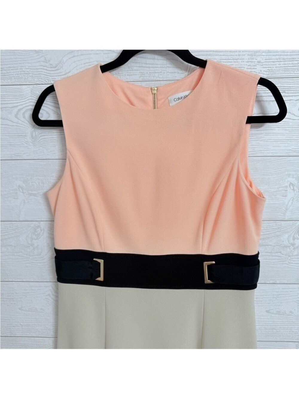 Calvin Klein Women’s Tri-Color Sleeveless Dress. Size 4 - Picture 4 of 9